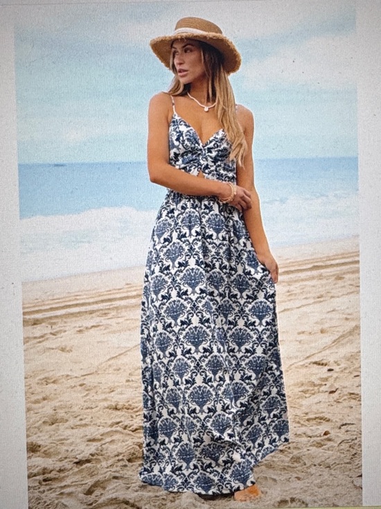 Cupshe Dresses & Skirts - Cupshe Summer Serenade Ornate Maxi Dress